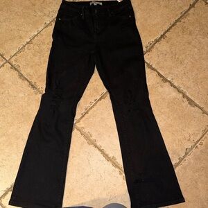 Elegant Black Flare Jeans for Women